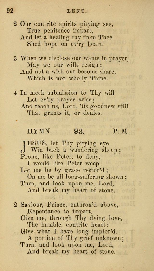 Hymns for Church and Home page 92