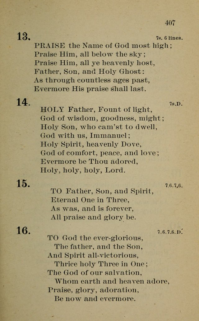 Hymnal: for churches and Sunday-schools of the Augustana Synod page 407