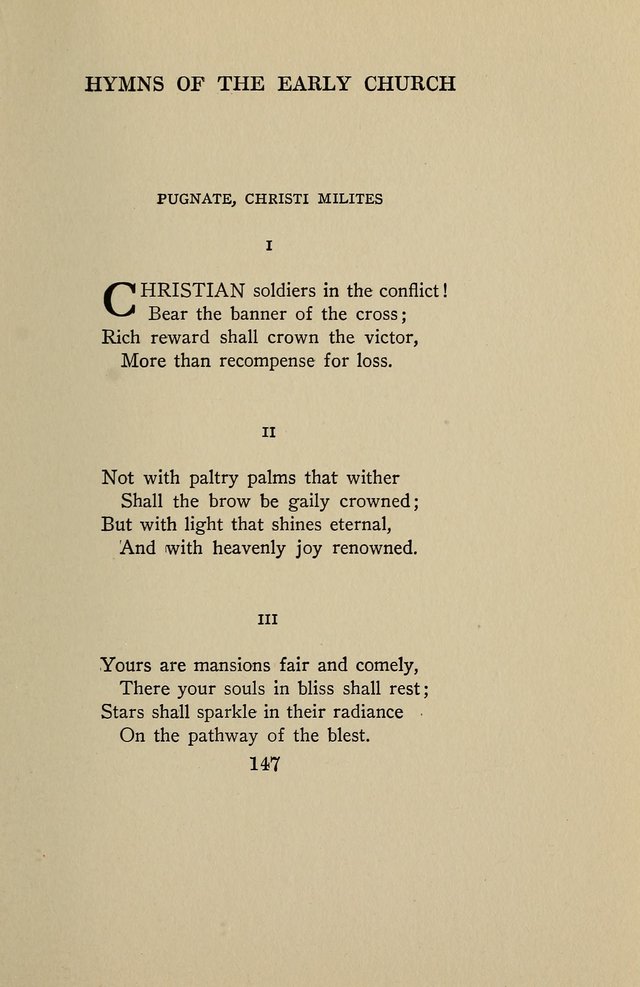 Hymns of the Early Church: translated from Greek and Latin sources; together with translations from a later period; centos and suggestions from the Greek; and several original pieces page 147