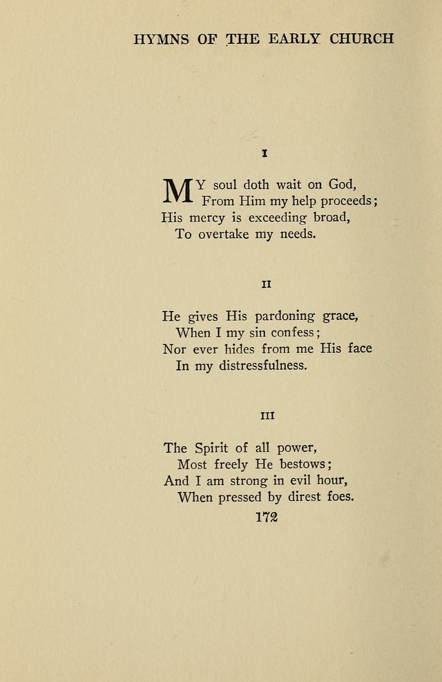 Hymns of the Early Church: translated from Greek and Latin sources; together with translations from a later period; centos and suggestions from the Greek; and several original pieces page 172