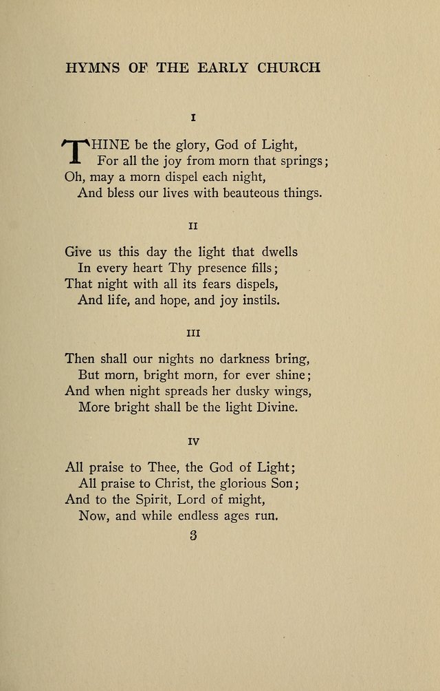 Hymns of the Early Church: translated from Greek and Latin sources; together with translations from a later period; centos and suggestions from the Greek; and several original pieces page 3