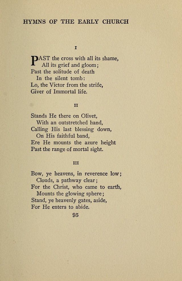 Hymns of the Early Church: translated from Greek and Latin sources; together with translations from a later period; centos and suggestions from the Greek; and several original pieces page 95