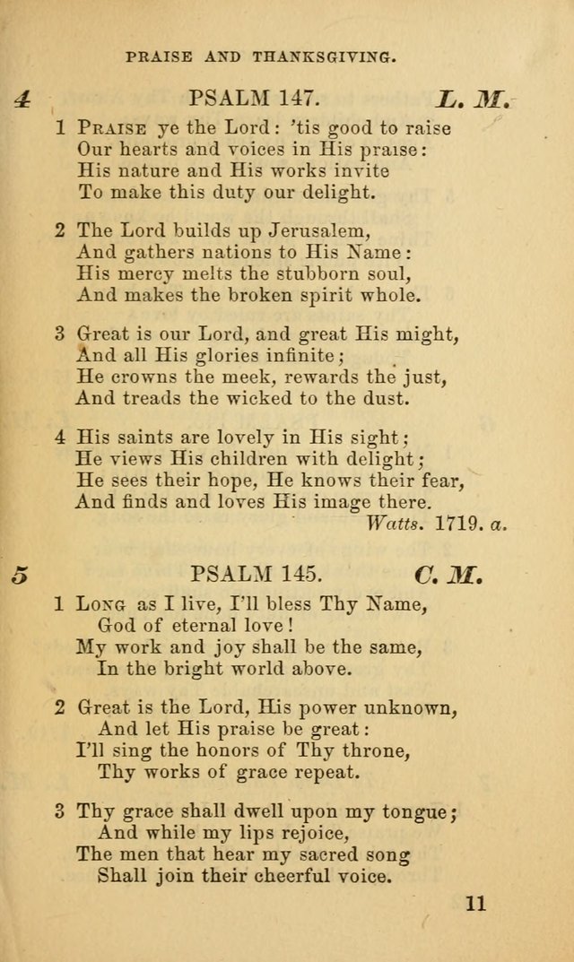 Hymns for the use of the Evangelical Lutheran Church, by the Authority of the Ministerium of Pennsylvania page 11