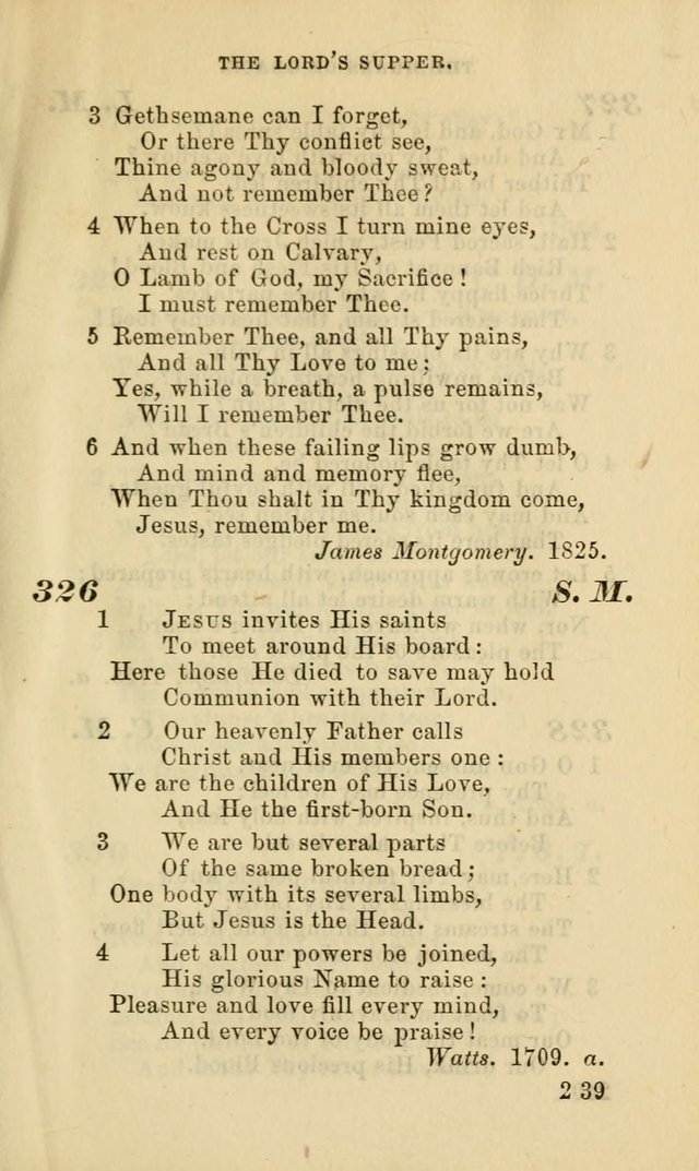 Hymns for the use of the Evangelical Lutheran Church, by the Authority of the Ministerium of Pennsylvania page 239