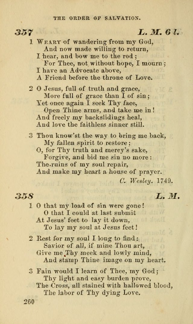 Hymns for the use of the Evangelical Lutheran Church, by the Authority of the Ministerium of Pennsylvania page 260