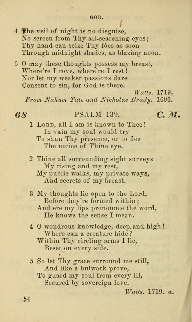 Hymns for the use of the Evangelical Lutheran Church, by the Authority of the Ministerium of Pennsylvania page 54