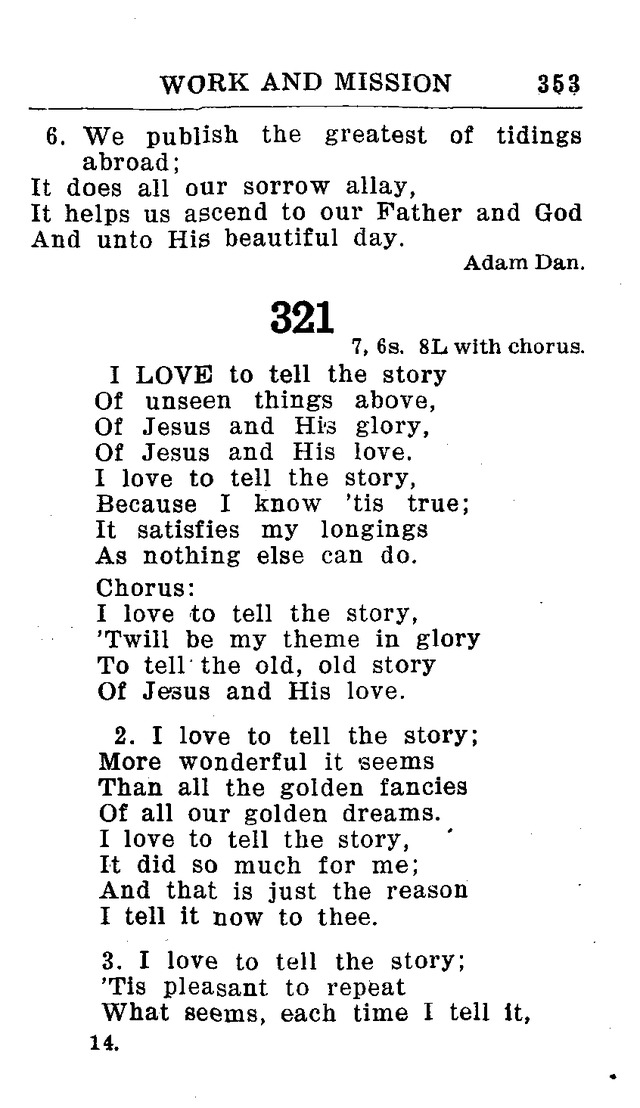 Hymnal for Church and Home (2nd ed.) page 353