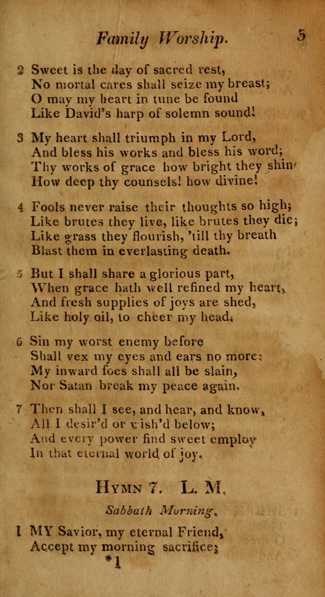 Hymns for Family Worship with Prayers for Every Day in the Week, Selected  from Various Authors page 6