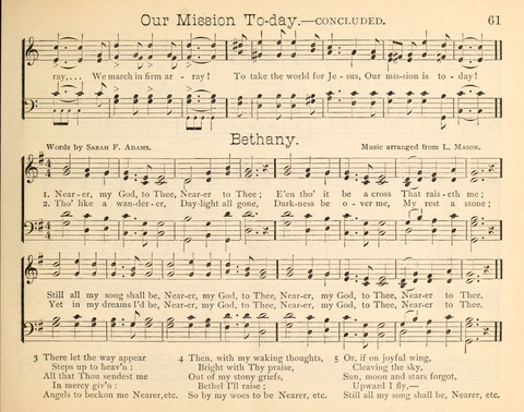 Happy Greetings: a Collection of Choice Original Hymns and Tunes page 61