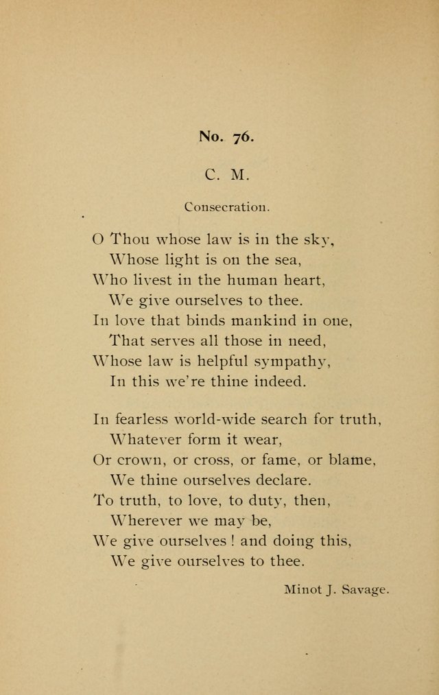 Hymns in Harmony with Modern Thought page 76