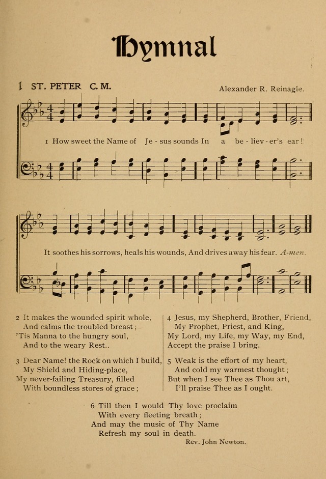 Hymnal: Jubilee Convention of Young Men
