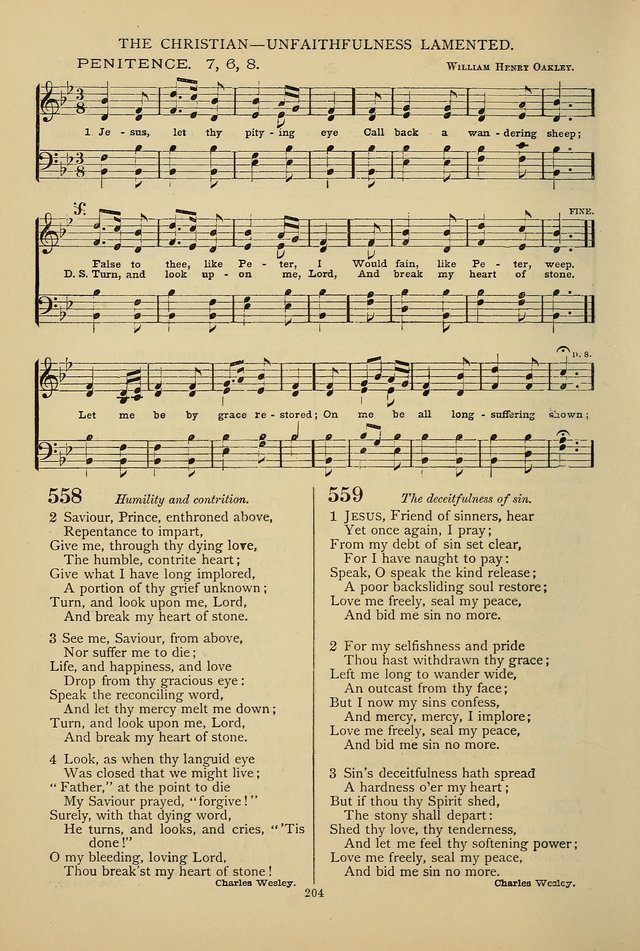 Hymnal of the Methodist Episcopal Church: with tunes page 201