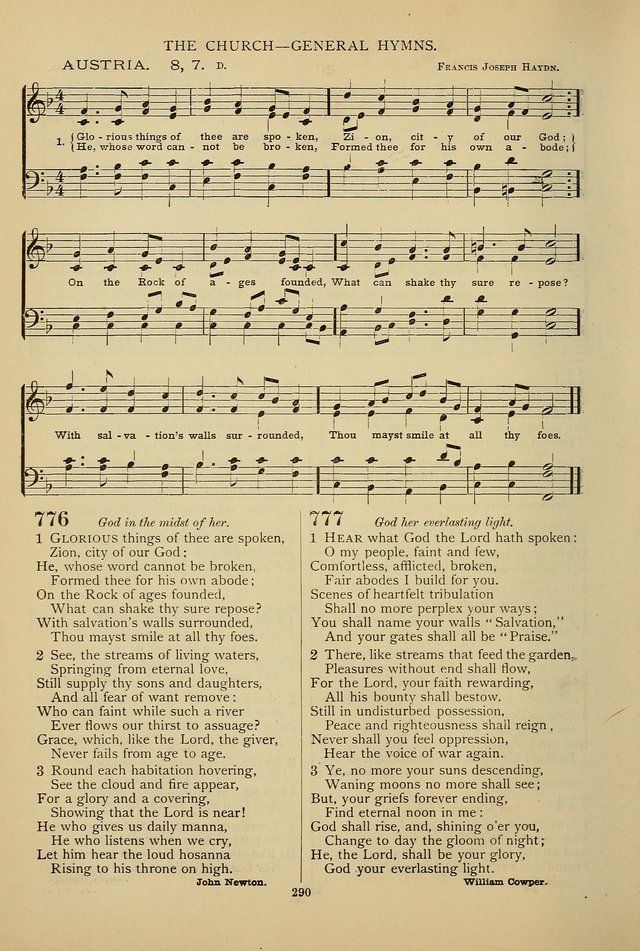 Hymnal of the Methodist Episcopal Church: with tunes page 287