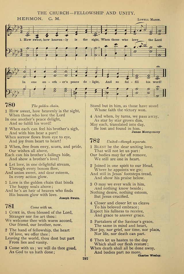 Hymnal of the Methodist Episcopal Church: with tunes page 289