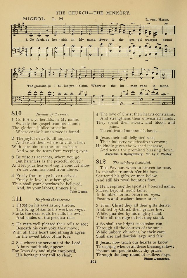 Hymnal of the Methodist Episcopal Church: with tunes page 301