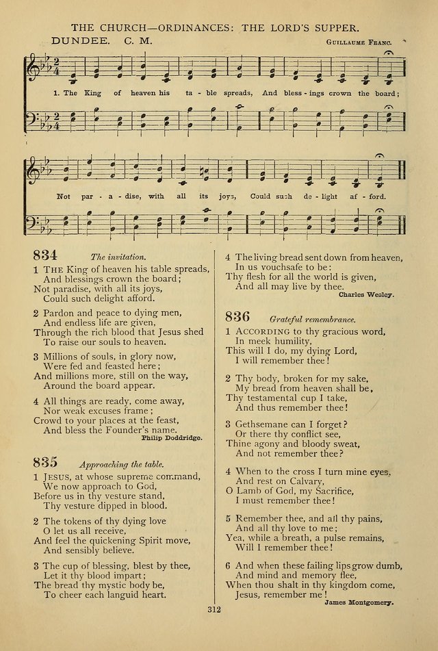 Hymnal of the Methodist Episcopal Church: with tunes page 309