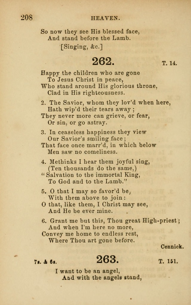 Hymns and Offices of Worship: for use in schools: with an appendix of tunes page 208