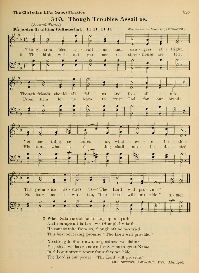 Hymnal and Order of Service: for churches and Sunday-schools page 325