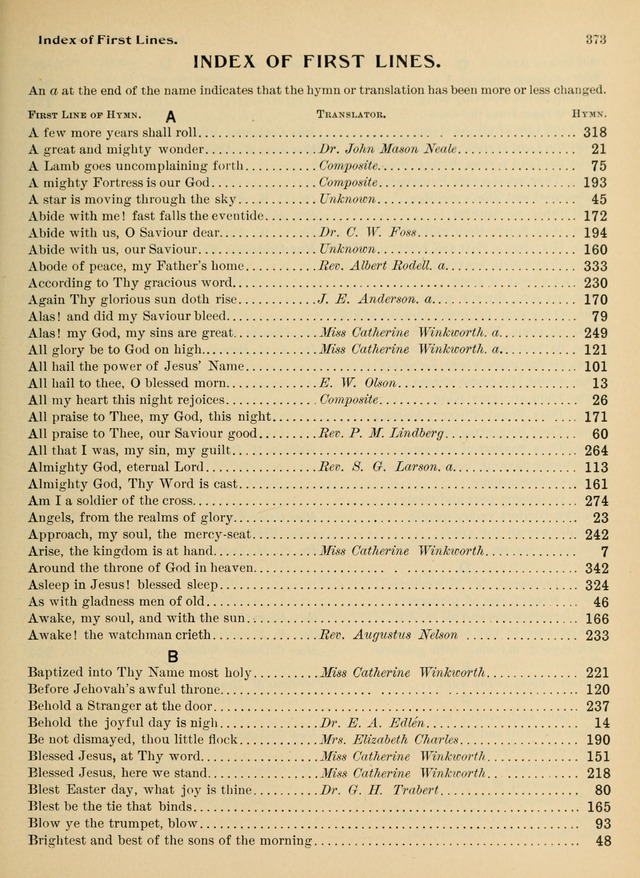 Hymnal and Order of Service: for churches and Sunday-schools page 373
