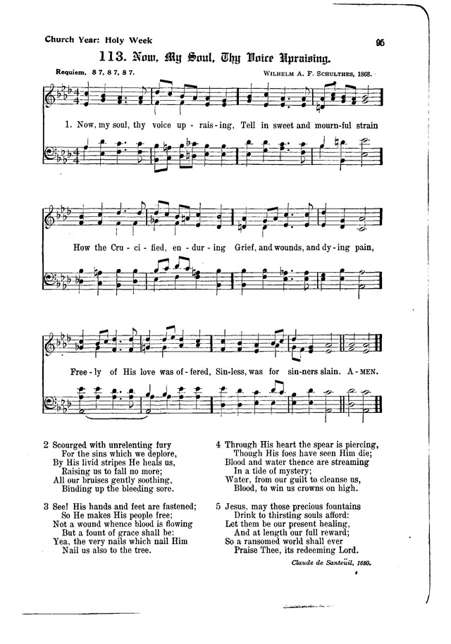 The Hymnal and Order of Service page 95