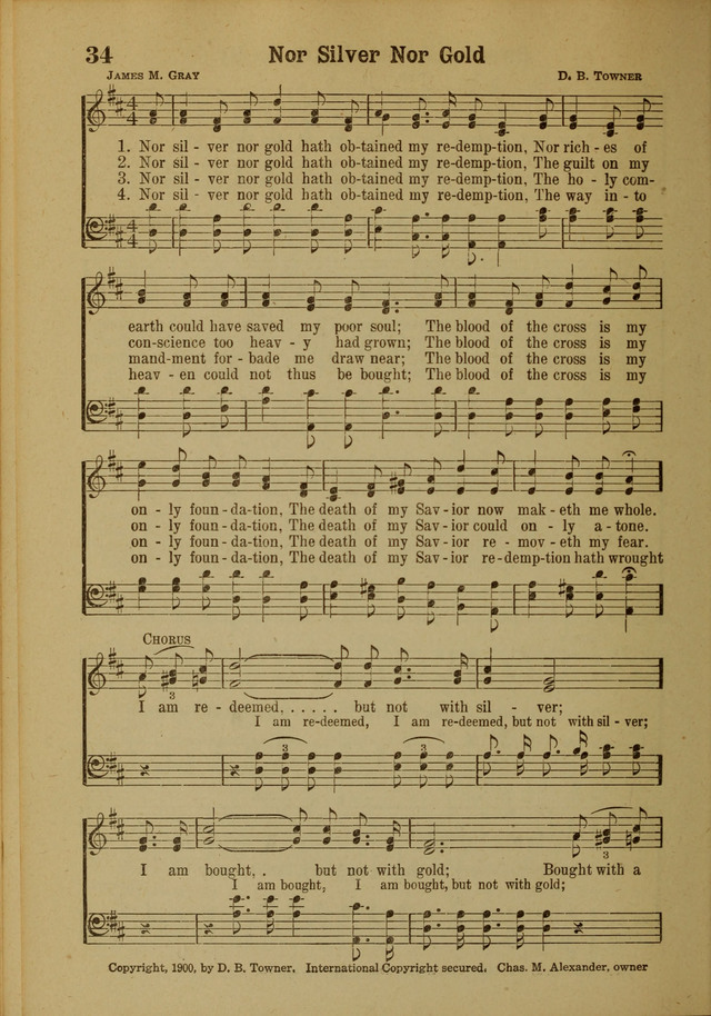 Hymns of Praise: for the Church and Sunday School page 34