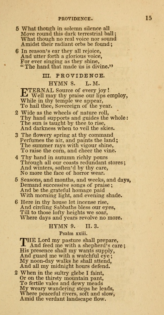 Hymns of the Protestant Episcopal Church of the United States, as authorized by the General Convention: with an additional selection page 15