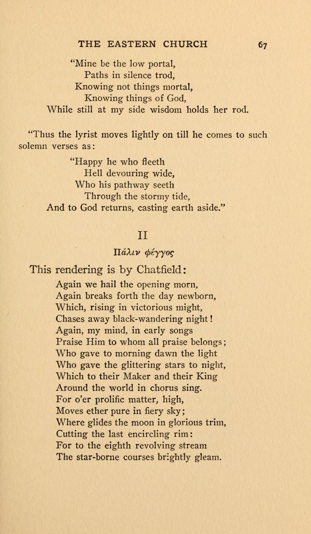 Hymns and Poetry of the Eastern Church page 56