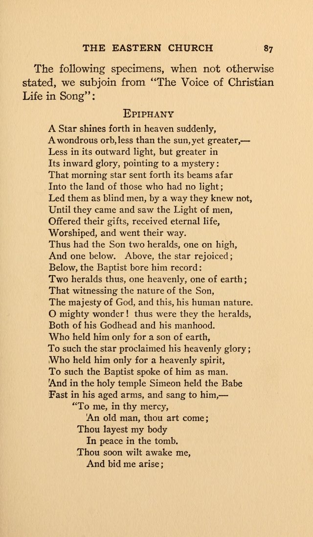 Hymns and Poetry of the Eastern Church page 78