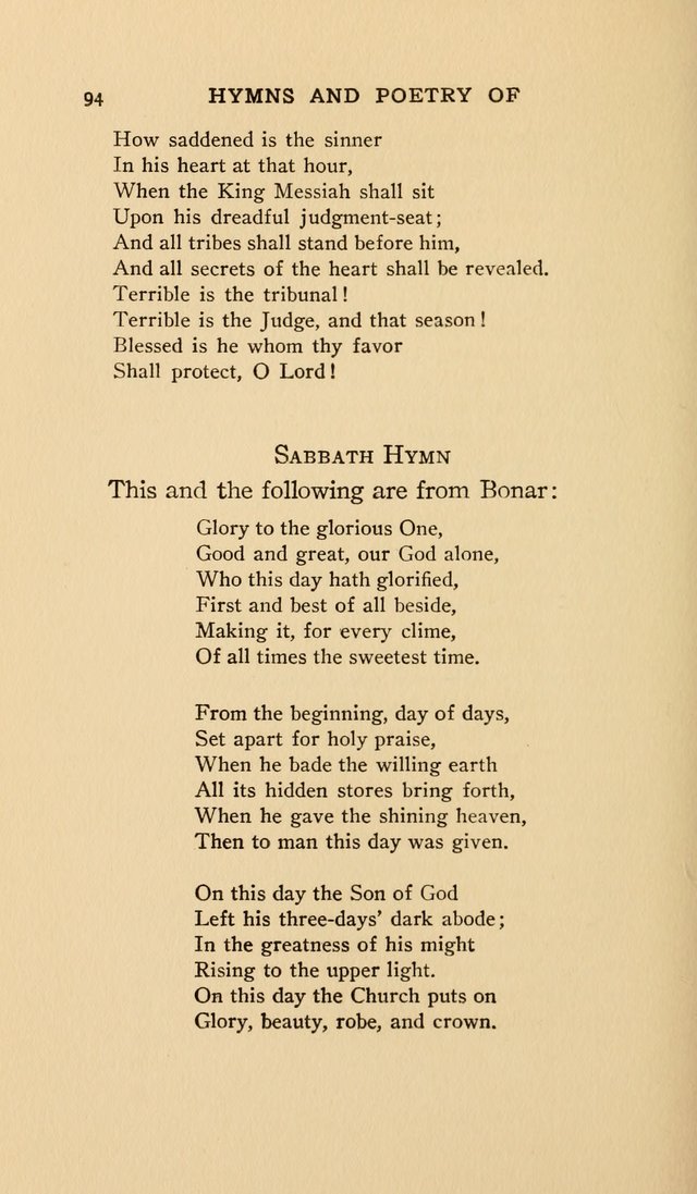 Hymns and Poetry of the Eastern Church page 85