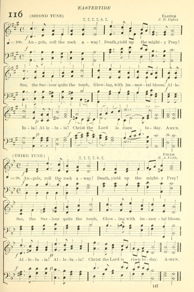 The Church Hymnal: revised and enlarged in accordance with the action of the General Convention of the Protestant Episcopal Church in the United States of America in the year of our Lord 1892. (Ed. B) page 195