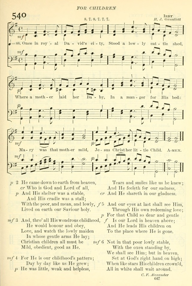The Church Hymnal: revised and enlarged in accordance with the action of the General Convention of the Protestant Episcopal Church in the United States of America in the year of our Lord 1892. (Ed. B) page 695
