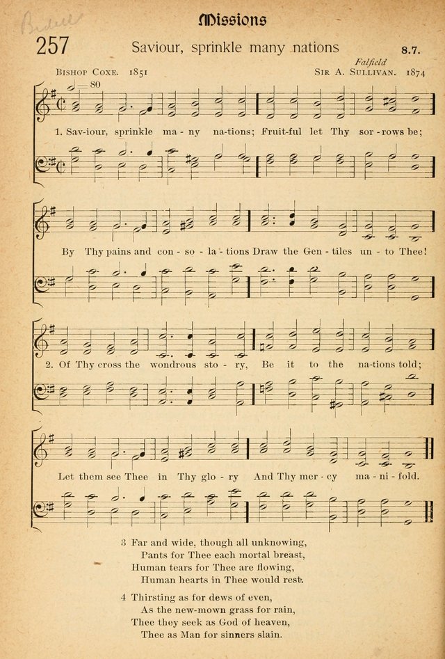 The Hymnal: revised and enlarged as adopted by the General Convention of the Protestant Episcopal Church in the United States of America in the of our Lord 1892..with music, as used in Trinity Church page 294