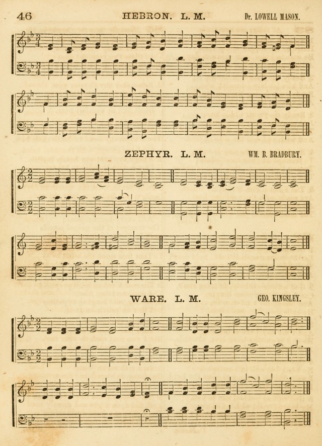 Hallowed Songs: a collection of the most popular hymns and tunes, both old, and new, designed for prayer and social meetings, revivals, family worship, and Sabbath schools page 46