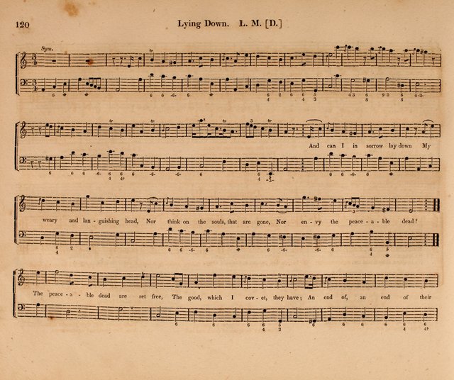 Harmonia Sacra: a Compilation of Psalm and Hymn Tunes [from the most celebrated European masters] page 120