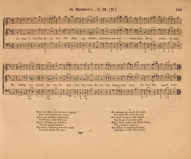 Harmonia Sacra: a Compilation of Psalm and Hymn Tunes [from the most celebrated European masters] page 143