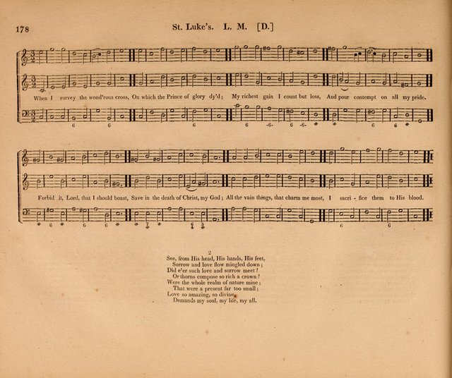 Harmonia Sacra: a Compilation of Psalm and Hymn Tunes [from the most celebrated European masters] page 178