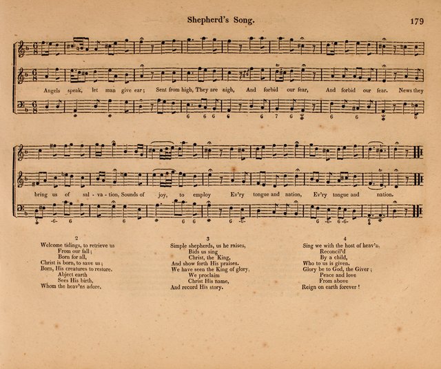 Harmonia Sacra: a Compilation of Psalm and Hymn Tunes [from the most celebrated European masters] page 179