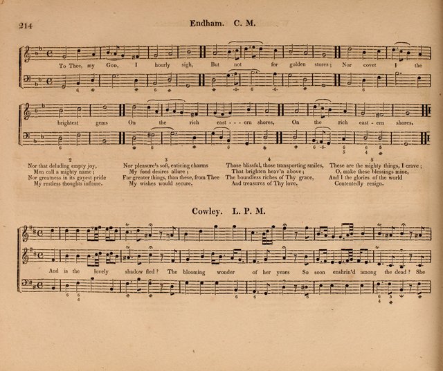 Harmonia Sacra: a Compilation of Psalm and Hymn Tunes [from the most celebrated European masters] page 214