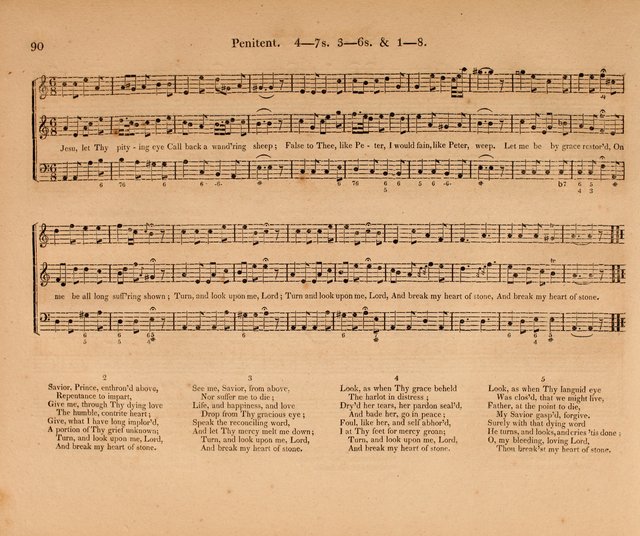 Harmonia Sacra: a Compilation of Psalm and Hymn Tunes [from the most celebrated European masters] page 90