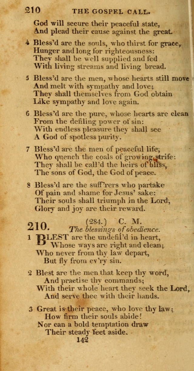 Hymns, Selected and Original: for public and private worship (1st ed.) page 142