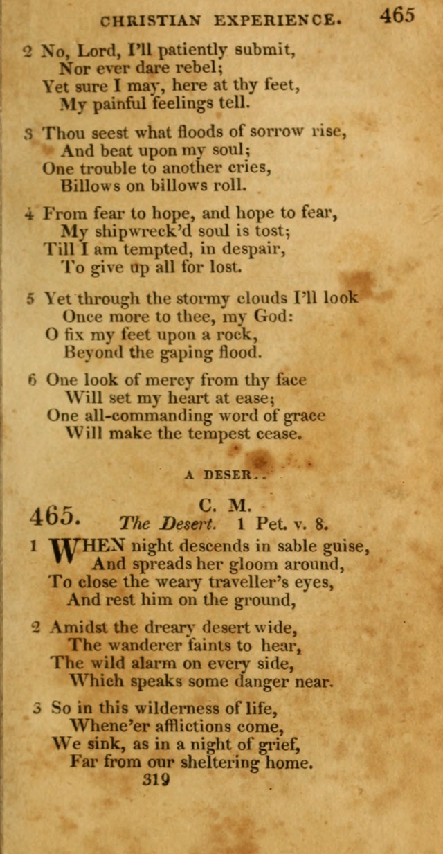Hymns, Selected and Original: for public and private worship (1st ed.) page 319