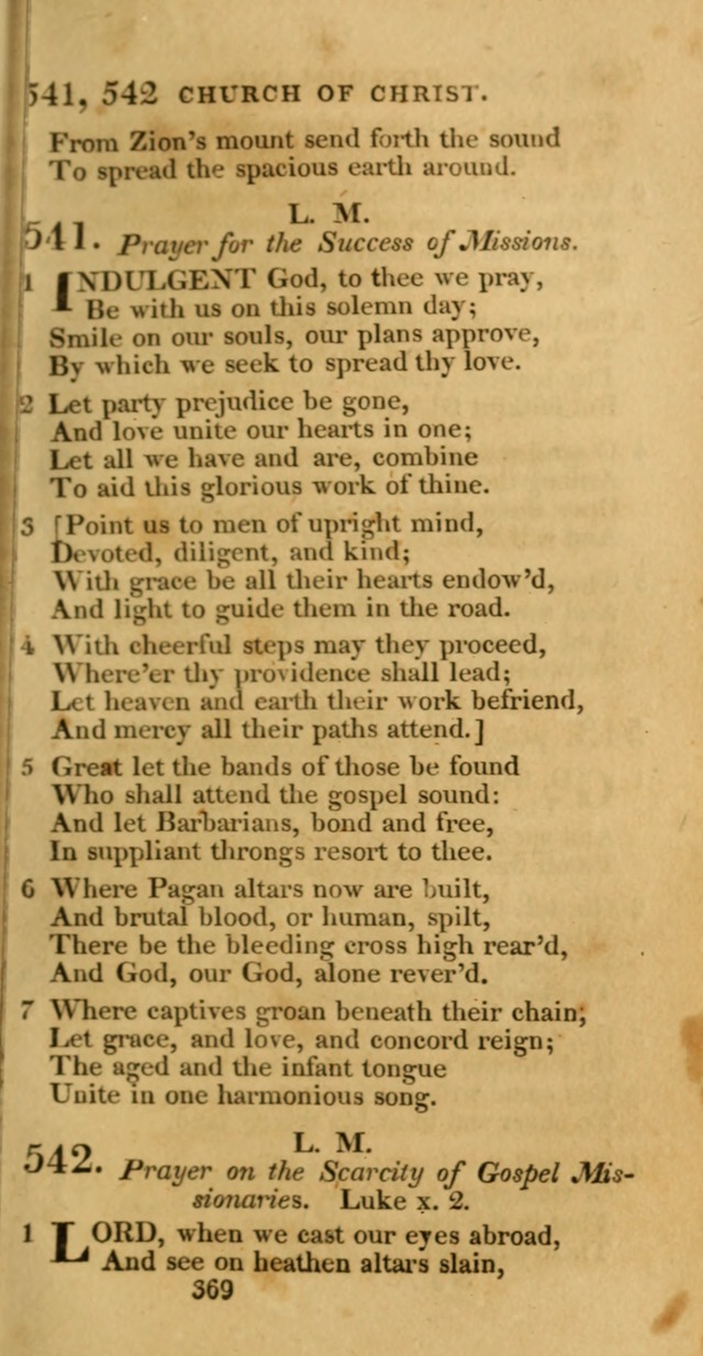 Hymns, Selected and Original: for public and private worship (1st ed.) page 369
