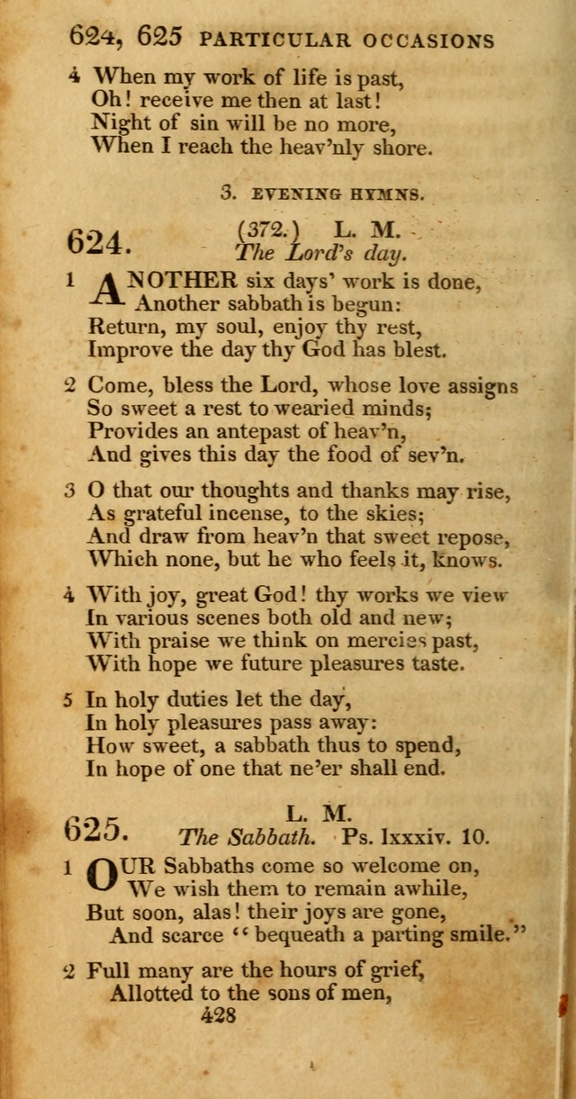 Hymns, Selected and Original: for public and private worship (1st ed.) page 428
