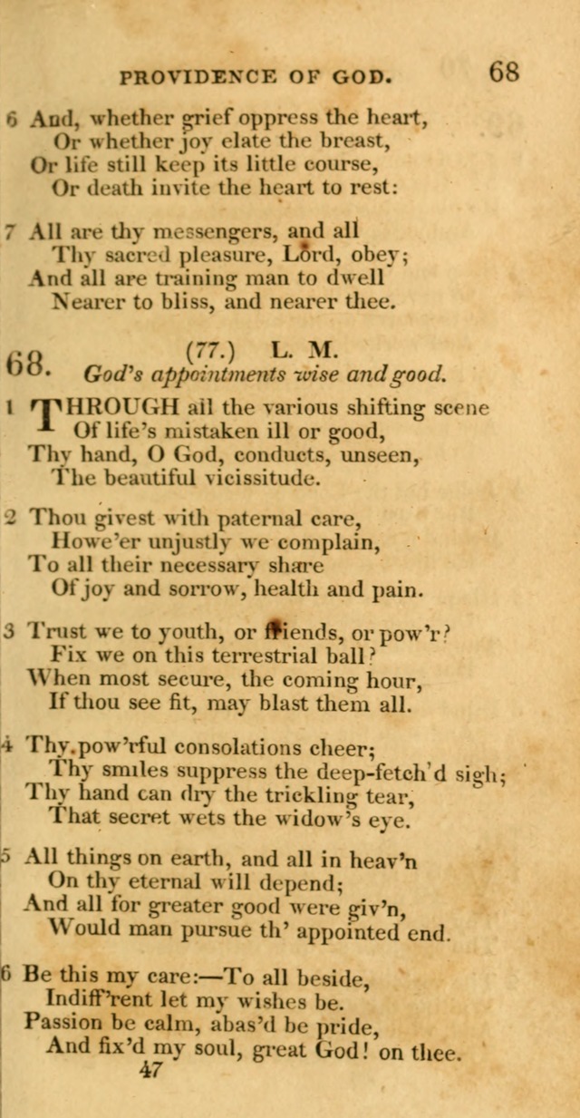 Hymns, Selected and Original: for public and private worship (1st ed.) page 47