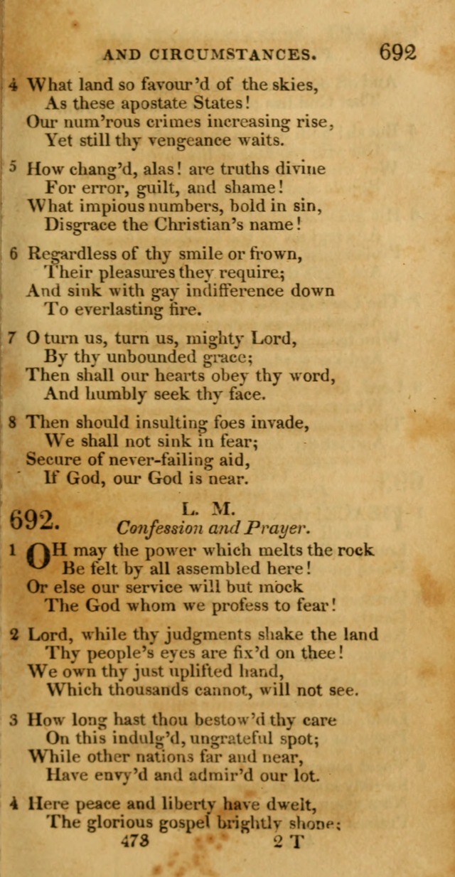 Hymns, Selected and Original: for public and private worship (1st ed.) page 473