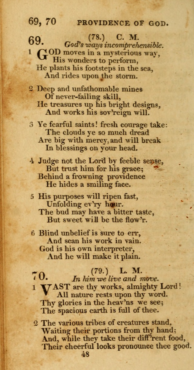 Hymns, Selected and Original: for public and private worship (1st ed.) page 48