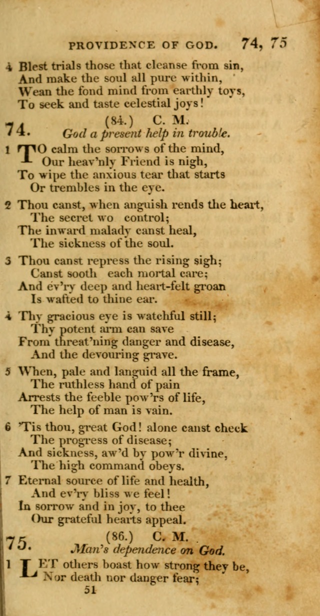 Hymns, Selected and Original: for public and private worship (1st ed.) page 51