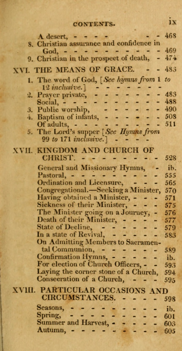 Hymns, Selected and Original: for public and private worship (1st ed.) page xi