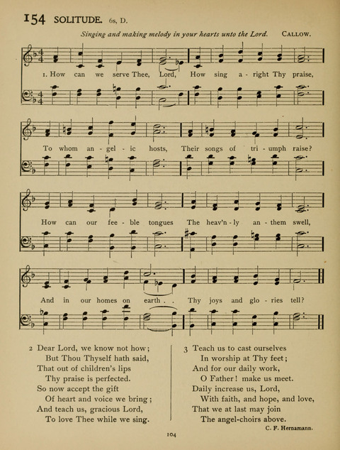 High School Hymnal: a collection of Psalms and Hymns for the use of High Schools and Seminaries page 96