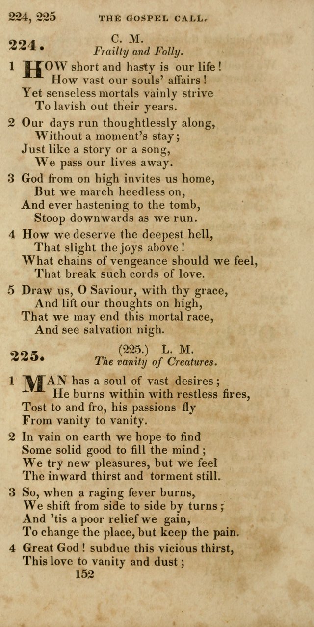 Hymns, Selected and Original, for Public and Private Worship page 152